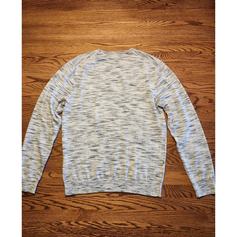 Bonobos Sweater Mens Slim Fit Gray 100% Extra Fine Merino Wool Crewneck Sz Large